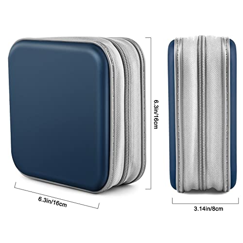 Cd Case, Bivisen Dvd Case Wallet Holder Binder 48 Capacity Cd/Dvd Cases Storage Holder Binder Organizer Wallet Book For Car Home Travel (Dark Blue) #TOP5