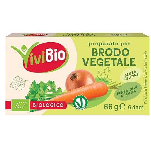 Vivibio, Preparato per brodo vegetale bio, senza glutine, 66g