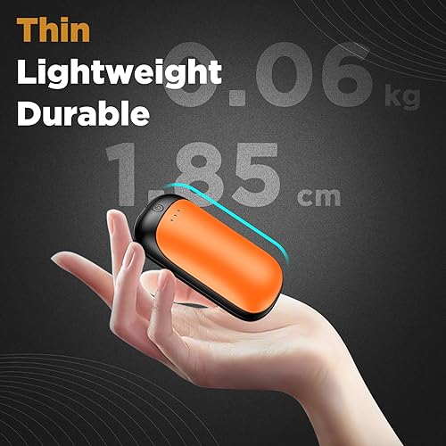 Image of 2 Pack Hand Warmers Rechargeable, Portable Electric Hand Warmers Reusable, USB 2 in 1 Handwarmers, Outdoor /Indoor /Warm Gifts for Men Women