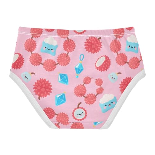 Girls' Underwear Red Lychee Fruit Toddle Brief Panties 2-8 Years 203005862