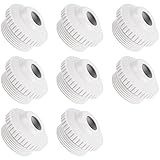 BlueStars Pool Jet Nozzles SP1419D Directional Flow Hydrostream Return Jet Compatible with Adjustable 3/4" Opening Rotating Eyeball and 1-1/2 Inch MIP Thread - PACK OF 8