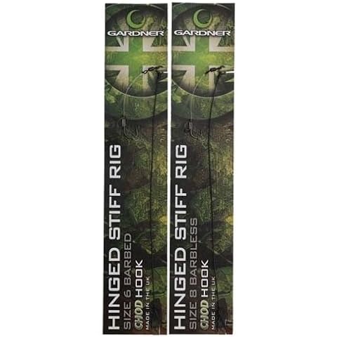 Gardner Tackle Ready Tied Hinged Stiff Rigs - Carp Pop Up Rig Coarse Fishing Cover