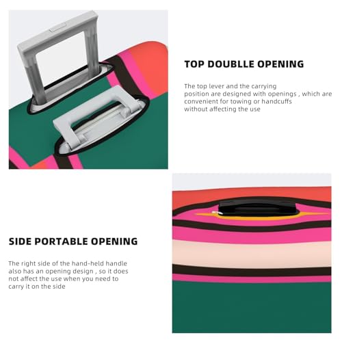 Vertical Stripes Luggage Cover Washable Elasticated Luggage Covers for Suitcase TSA Approved Stylish Scratch Resistant Luggage Case Protector4