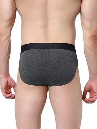 Image of JACK & JONES Men's Cotton Blend Solid Briefs