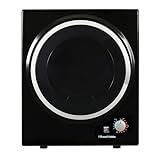 Russell Hobbs RH3VTD800B Black 2.5kg Compact Mini Vented Tumble Dryer, Portable, Freestanding Table Top Dryer With 3 Heat Settings Small