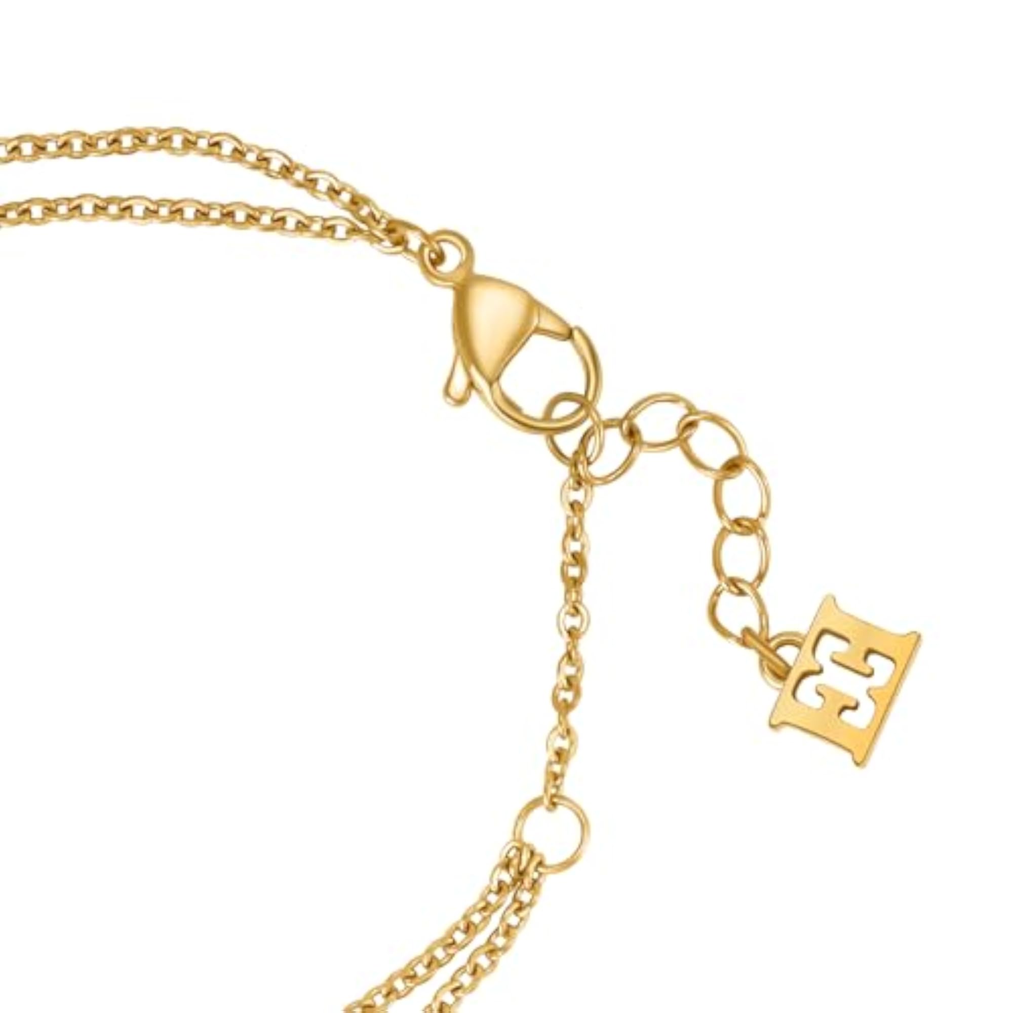 Women's Florence Double Chain Gold Plated Adjustable Bracelet