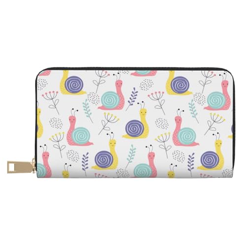 Portefeuille fin en cuir fini les poches pleines design zippé