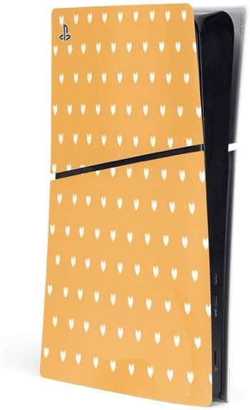 Skinit Decal Gaming Skin Compatible with PS5 Slim Digital Edition Console - Pink Heart Pattern Design