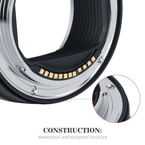 Image of EF-EOS R Auto Focus Lens Mount Adapter with Compatible with EF /EF-S Lens to R Mount Camera EOS R R5 R5C R50 R6 RP R7 R100 C70