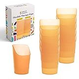 Special Supplies Pack of 10 Small Flexible Drinking Cups with Nose Mold Cutout for Physical Therapy, Recovery, and Rehabilitation, BPA-Free Drink Tumblers, 3 oz.