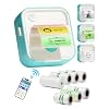Label Maker Machine with Tape, Little Printer, Portable Thermal Printer Compatible with iOS & Android, Sticker Maker for School, Home, Office, Photos, Notes (Blue)