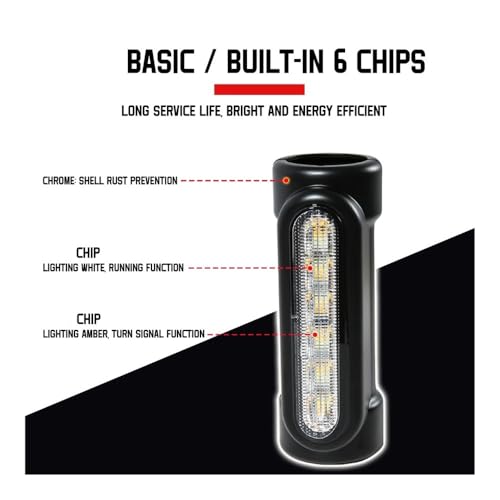 Feu arrière moto stroboscopique 12LED 12V pour une signalisation claire - 3