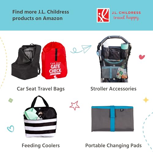 Image of J.L. Childress Stroller Rain Cover - Universal Stroller Poncho - Stroller Accessory - Ventilated Baby Weather Shield and Protection Rain Cover