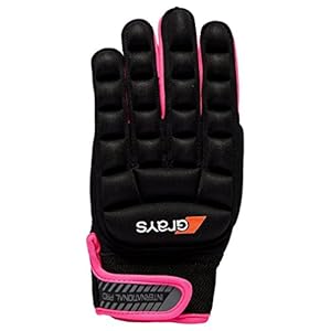 Grays Hockeyhandschuh Vollfinger mit pinken Akzenten