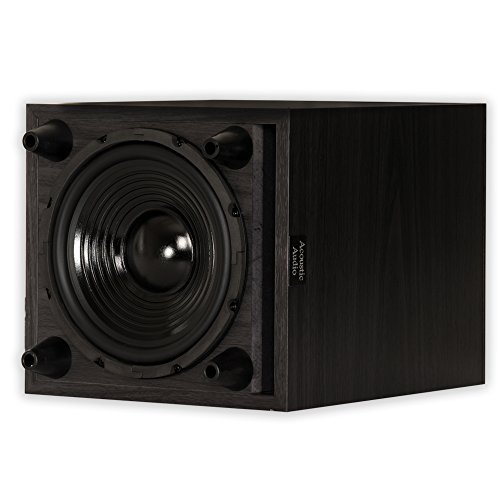 Acoustic Audio Rwsub-6 Down Firing Powered Subwoofer (Black) (849155021054)