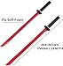 Foam Sword Practice Swords Sparring Training Swords with Nylon Sheath. (Red)
