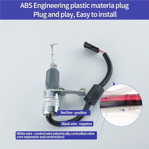 Solénoïde d'arrêt de carburant 24V 4942879 pour moteur 6CT