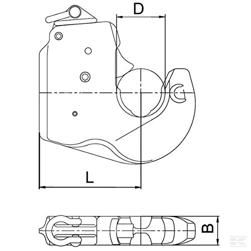 Gancio Cat. 3 CBM per bracci di sollevamento KRAMP