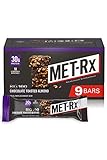 MET-Rx Big 100 Colossal Protein Bars, Great as Healthy Meal Replacement, Snack, and Help Support Energy, Gluten Free, Chocolate Toasted Almond, 100 g, 9 Count