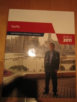 Paperback Equity. CFA Program Curriculum. Level II 2011 (Volume 4) Book
