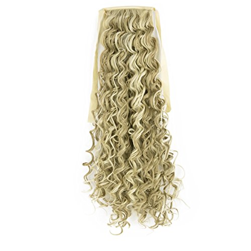 Ponytail Hair Extensions One Piece Tie Up Ponytail Clip in Hair Extensions Hairpiece Binding Pony Tail Extension for Girl Lady Woman