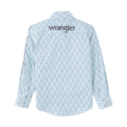 Wrangler Boy's Logo Western Snap Shirt2