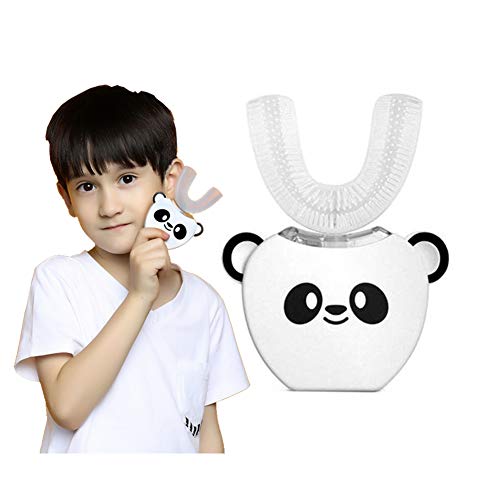 Kids Electric Toothbrush Rechargeable 360 Toothbrush Kid Automatic Toothbrush for 8-16 Years Child, White
