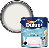 Bathroom Paint 2.5L – Soft Sheen Pure Brilliant White – Moisture & Steam Resistant Wall & Ceiling Paint – Mould Resistant Washable Finish for Bathrooms