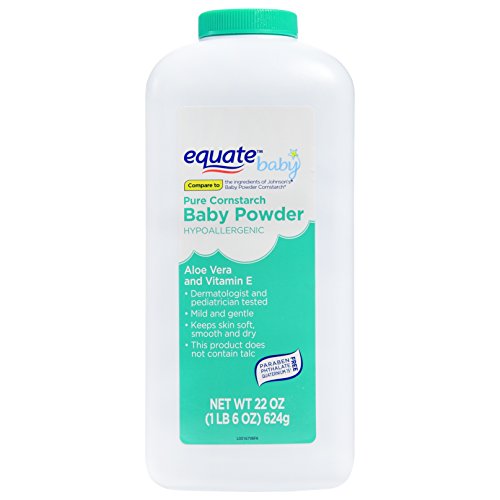 Pure Cornstarch Baby Powder Aloe and Vitamin E (22 oz - 2 Pack)