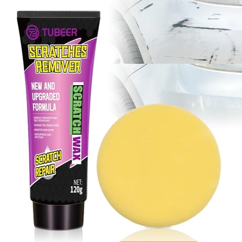120g Crème Polish Universelle Voiture,Efface Micro Rayures,Lustre Pour Carrosserie Et Peinture,Application Manuelle Avec Éponge De Polissage,Utilisation Pour Rénovation Et Nettoyage Extérieur Auto