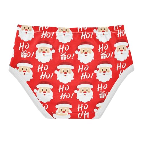 Joisal Christmas Cute Santa Claus Red Toddlers Underwear Floral 2t Cotton Girl Panties Cute Pattern Briefs Underpants2