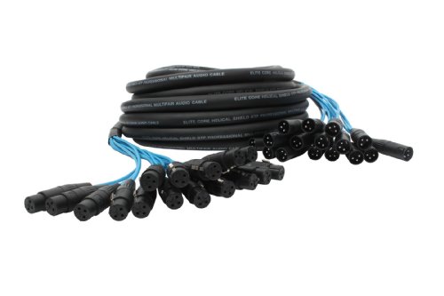 Elite Core PEX1650 | 16 Channel Fan to Fan XLR Extension Snake | 50' ft