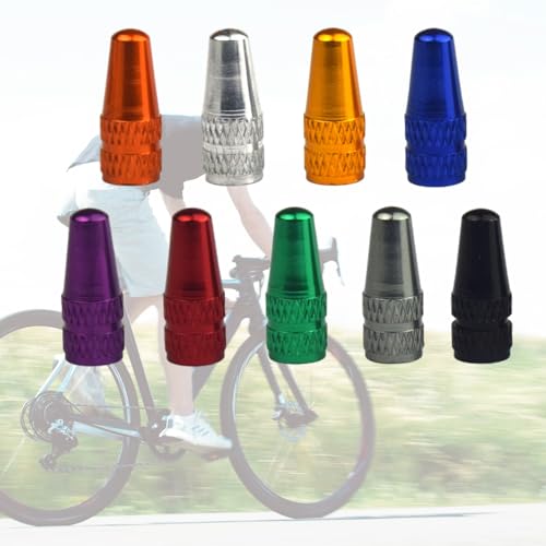 ljhnba 4Pcs Tapas de Válvula para Neumáticos de Bicicleta de Aleación de Aluminio miniatura 6