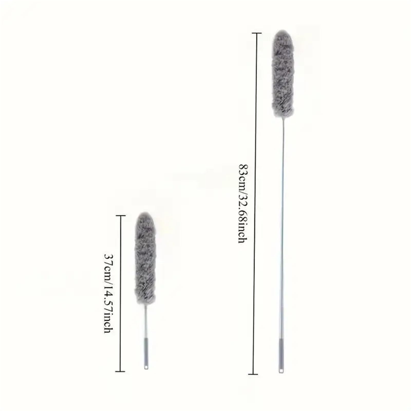 Plumeros Extensibles para La Limpieza Limpiador de Polvo Lavable con Cepillo de Acero Inoxidable Flexible y Poste de Plumero Extensible