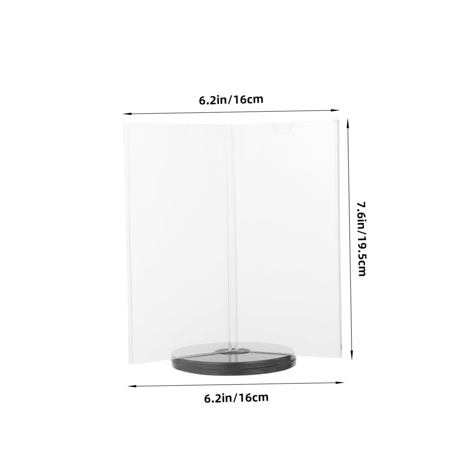 2piezas Soporte De Menú De Escritorio Exhibidor De Menú Multifacético Con Base Para Restaurantes Cafés
