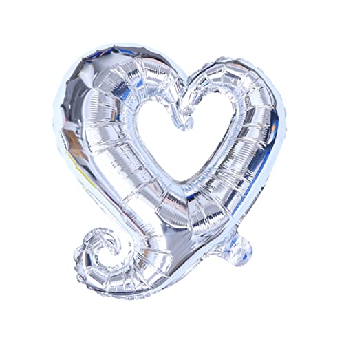 LABRIMP 4個ハート形アルミフィルムバルーン パーティー装飾用フェスティバルホイルバルーン 結婚式や誕生日のお祝いイベントに適用（Amazon）