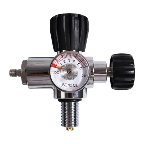 TUXING 4500PSI High Pressure PCP Paintball Fill Station Stainless Steel Valve HPA CO2 Tank DIN Charging System Black M18*1.5 - Image 9