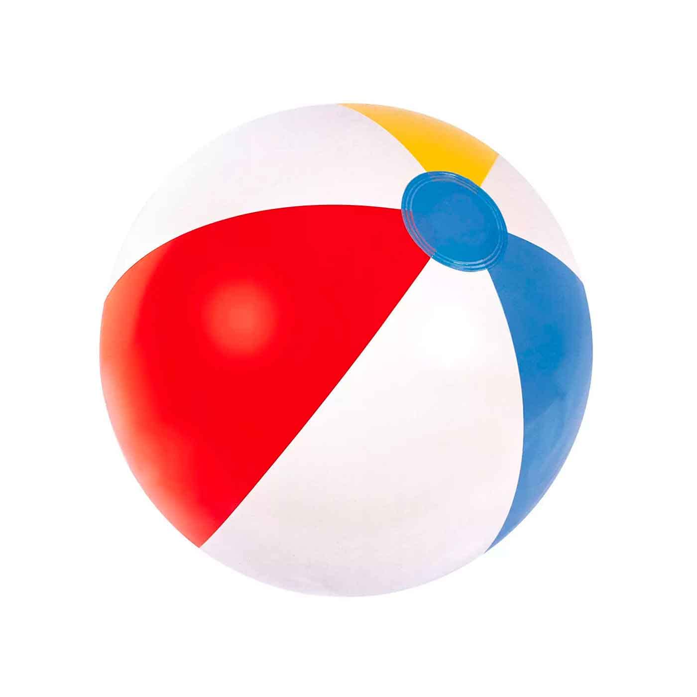 Acan Tradineur - Pelota de Playa Hinchable con diseño de Franjas de Colores, Vinilo Resistente, inflado y desinflado rápido, Piscina, Verano, Ø 51 cm