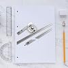 360 Degree Steel Universal Bevel Protractor Angle Finder Measuring Ruler Magnifying Glass Ruler Tool Angle Measuring Tool Precision Angle Measuring Winkelmesser