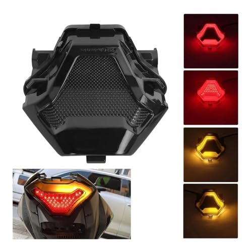 Feu arrière de moto à LED compatible MT07 et R3 avec stop