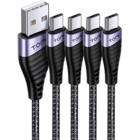 Cable Micro USB TOPK Carga Rápida Cover