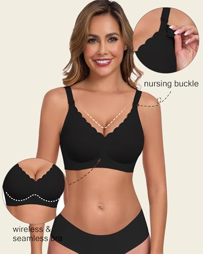 Image of Vinfact Hands Free Pumping Bra Adjustable Breast-Pumps Nursing Bras Comfort Maternity Breast Pump Bra