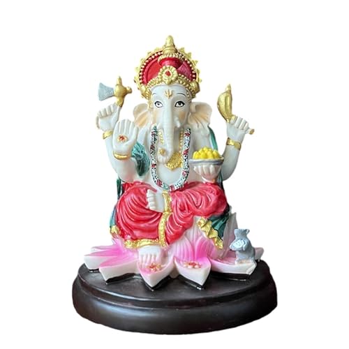 Statue Ganpati en résine sculptée, idole de collection