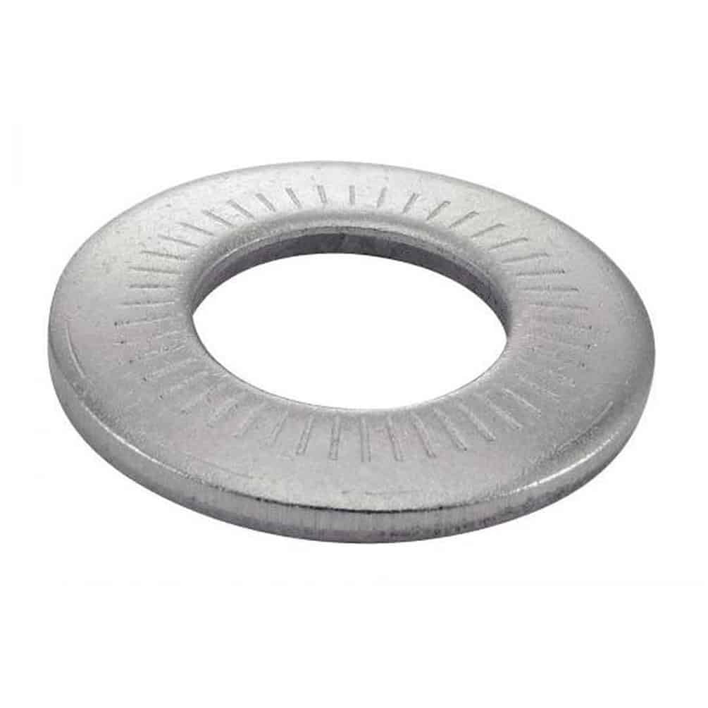 D-Work - Arandelas cónicas estriadas serie ancha 8 mm - NFE 25511 - Acero inoxidable A4