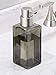 iDesign Casilla Glass Refillable Foaming Soap Dispenser - 2.94