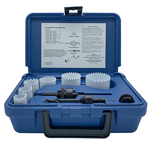 Disston E0212165 Boxed Blu-Mol Xtreme Bi-Metal Hole Saw Kits, 9-Piece Locksmith's Kit #TOP3