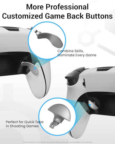 Image of CHARM FOCUS Metal Thumbsticks & Back Paddles for PS5 Edge Controller