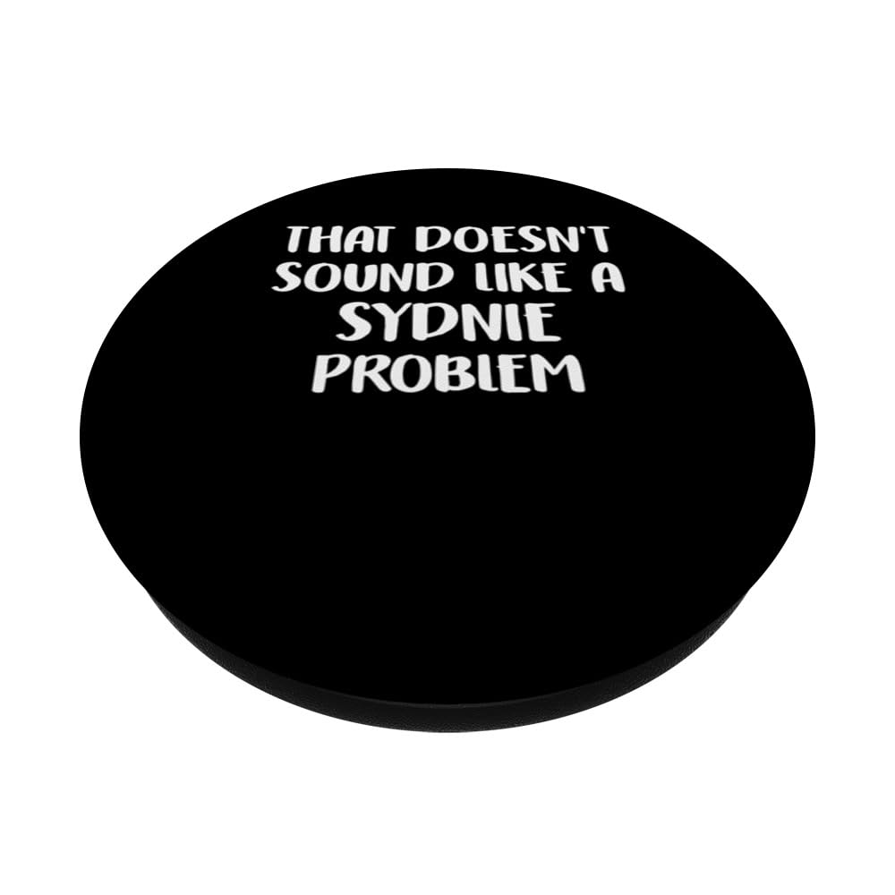 Sydnie Personalized Cute Flower Girls Sydnie Name PopSockets Swappable PopGrip, Black - Image 2