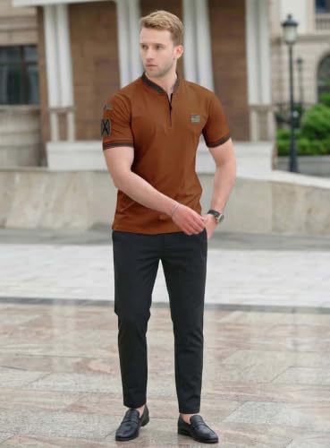 Image of Lymio Polo T Shirt for Men || T Shirt for Man || Collar T Shirt Style Men (Packs Also Available) (Polo-51-54)