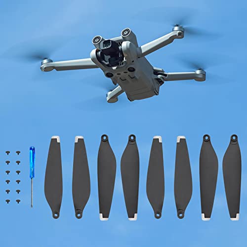 Newmind 4Pieces Propellers Silver Edge Spare Blades for DJI Mavic Mini 3 Pro Drone Accessories